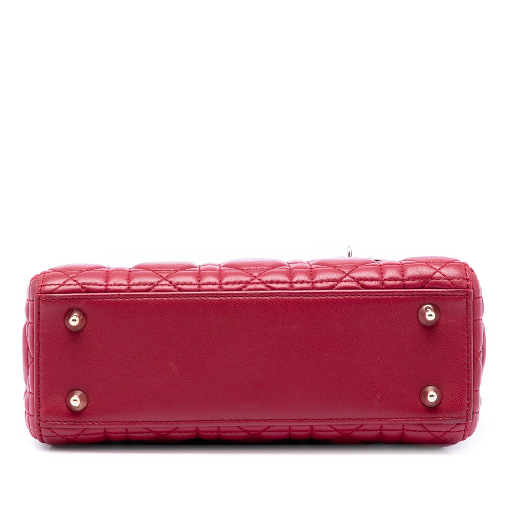 Pre-Loved Dior Small Lambskin Cannage My ABCDior Lady Dior - Picture 3 of 7